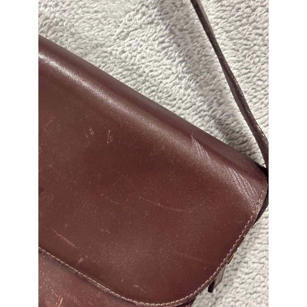 Vintage‎ Leather Shoulder Bag Made in Italy Hobo Hippie Crossover Adjustable